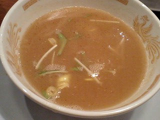 胡同製麺 つけ麺・麺中盛（300g） 割りスープ後