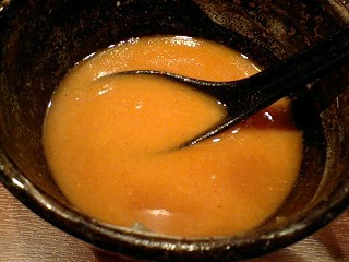 らーめん麺閣 つけ麺(ベジポタスープ)[並230g] 割スープ