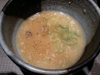 三豊麺 濃厚魚介つけ麺(大盛) スープ割