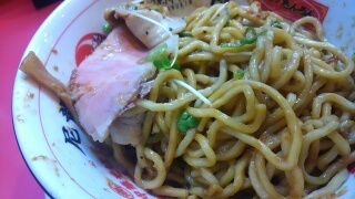 ラーメンたんろん 味噌ウエスタン(ニンニク無し) かき混ぜ後