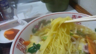 餃子の王将 五目そば 麺