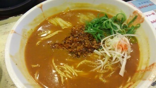 らーめん処 さんさん 肉みそカレーらーめん@西宮