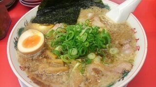 魁力屋 特製醤油厳選全部のせラーメン(大)@堺新金岡店