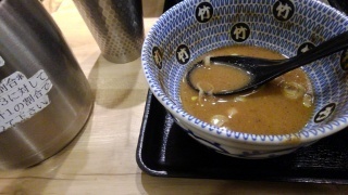 麺屋 たけ井 つけ麺(大) スープ割り