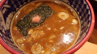 三田製麺所 濃厚海老つけ麺 スープ